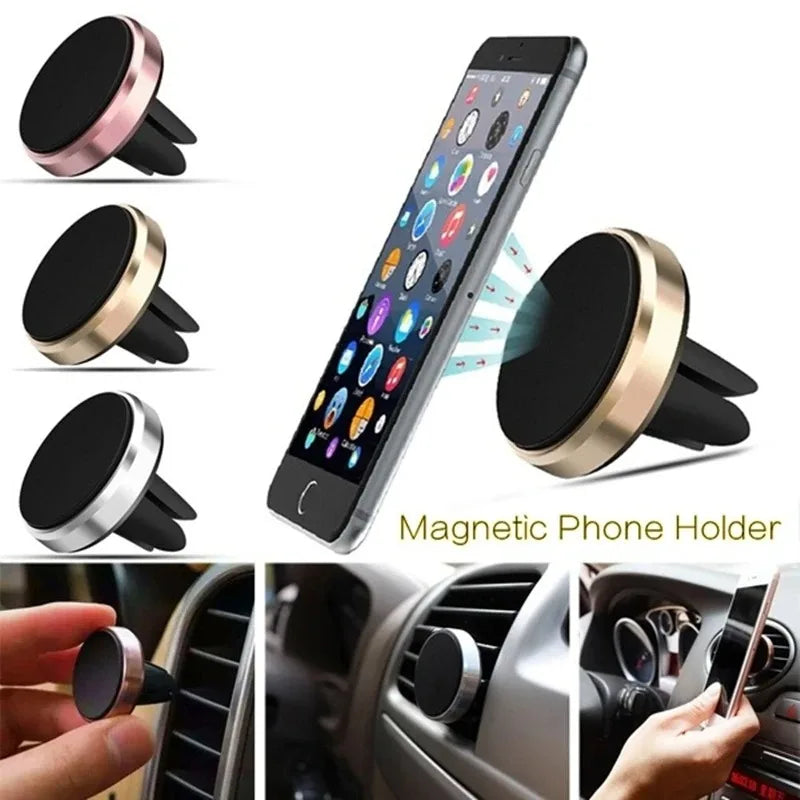 Magnetic Car Phone Holder - Universal Air Vent Mount for iPhone, Samsung and Other Smartphones