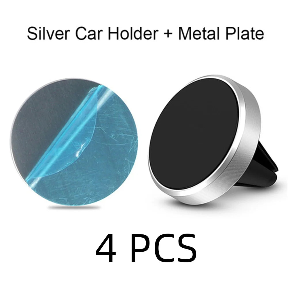 Magnetic Car Phone Holder - Universal Air Vent Mount for iPhone, Samsung and Other Smartphones