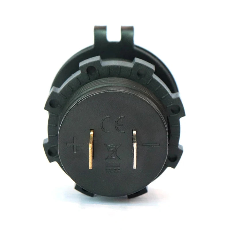 Built-in usb car usb outlet 3.0 socket 12V/24V Dual USB Socket PD3.0 and QC3.0 Car USB Port With LED Voltmeter and On/Off Switch