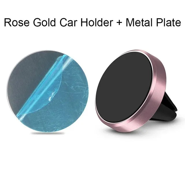 Magnetic Car Phone Holder - Universal Air Vent Mount for iPhone, Samsung and Other Smartphones