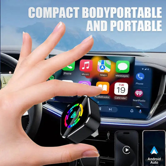 2-in-1 Wireless CarPlay Adapter voor iPhone & Android Auto