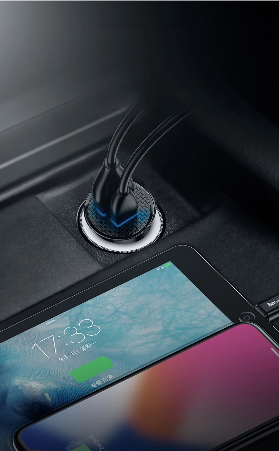 Baseus USB Car Charger Quick Charge 4.0 QC4.0 QC3.0 PPS SCP 5A PD Type C 30W Fast Car USB Charger For iPhone Xiaomi Mobile Phone